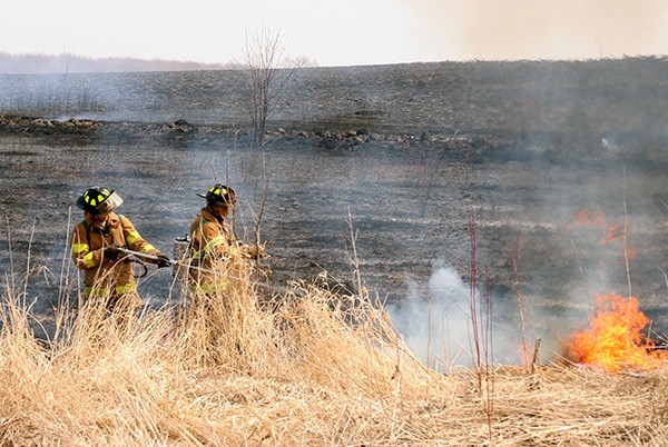 Grass fire